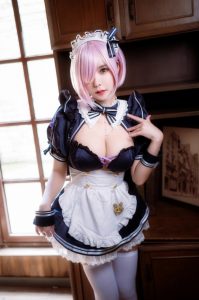 亚马逊鲶鱼 – NO.11 FGO 玛修 女仆[10P-221MB]-蜜桃啵啵