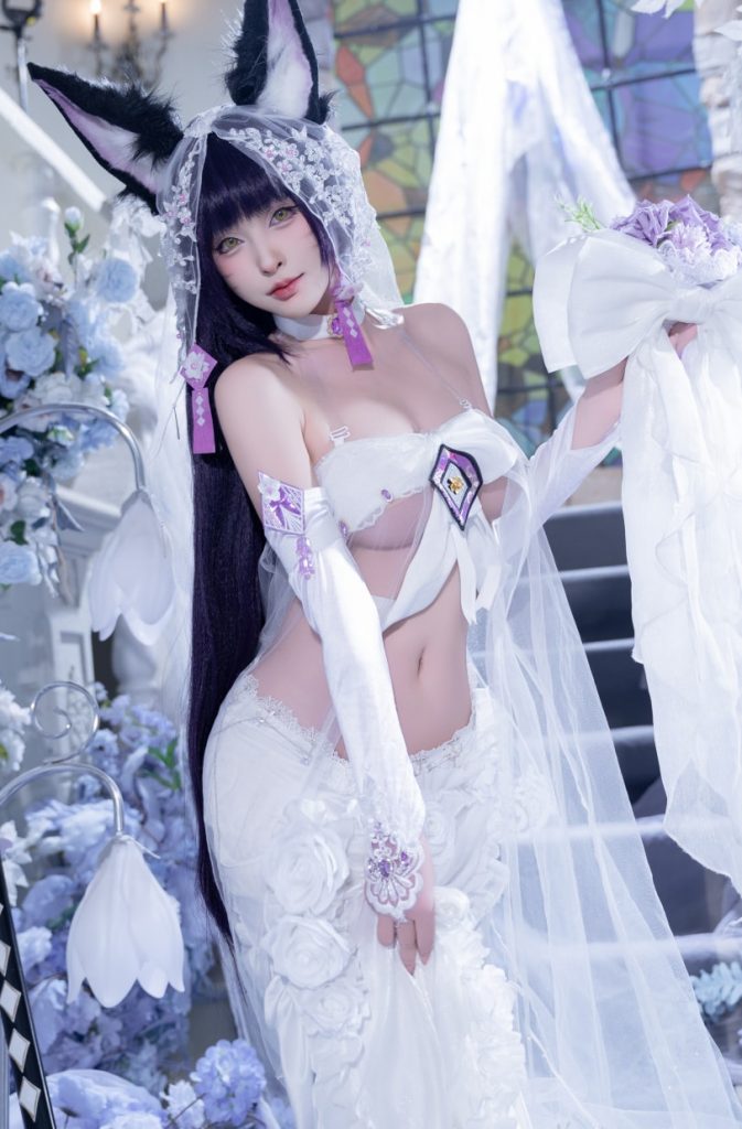 清水由乃 NO.077 碧蓝航线 武藏 紫藤花[51P1V-638MB]<badge>VIP</badge>-蜜桃啵啵